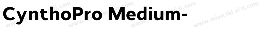 CynthoPro Medium字体转换